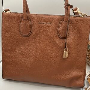 Michael Kors Mercer Tan Leather Tote